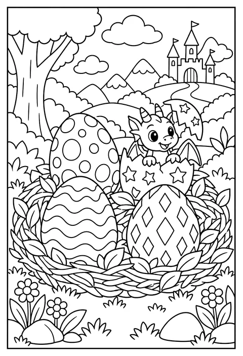 Count-and-color coloring page